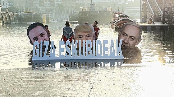 Abascal, Trump y Netanyahu se 'ahogan' en San Sebastián