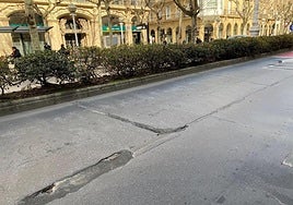 Este carril de la avenida de la Libertad se cortará desde el lunes para su renovación.