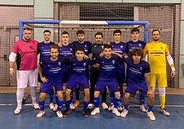 El equipo de fútbol-sala del Euskalduna.