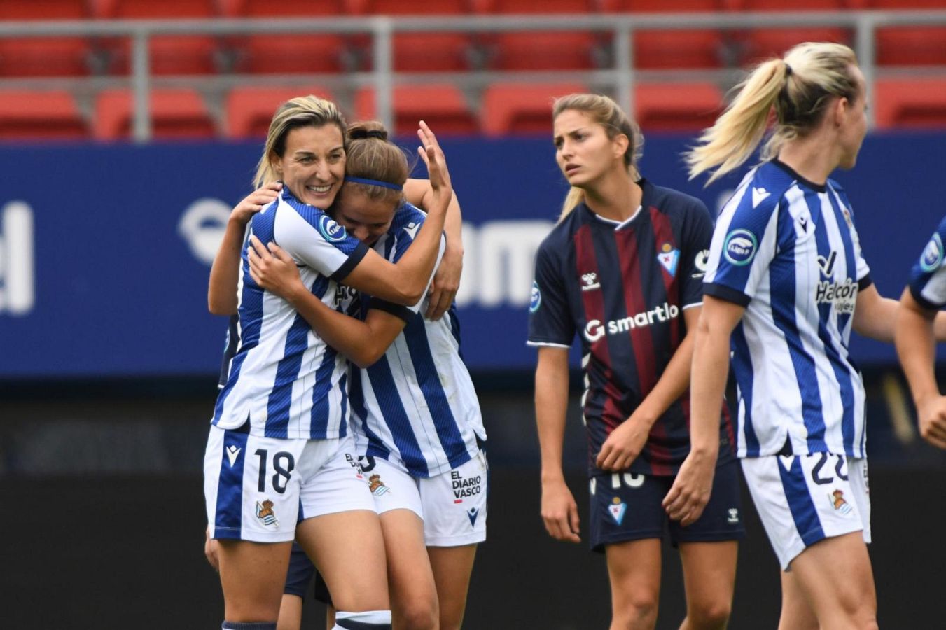 Exhibición de la Real en el derbi