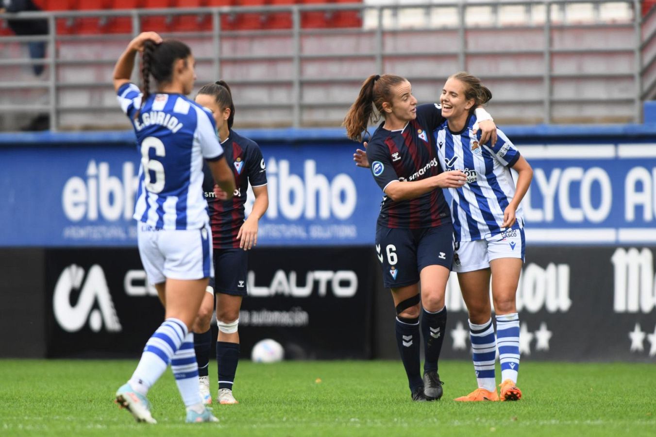 Exhibición de la Real en el derbi