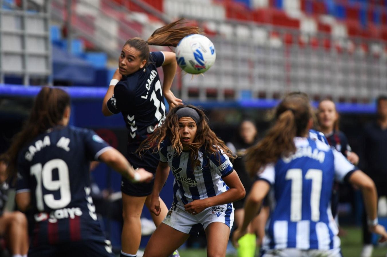 Exhibición de la Real en el derbi