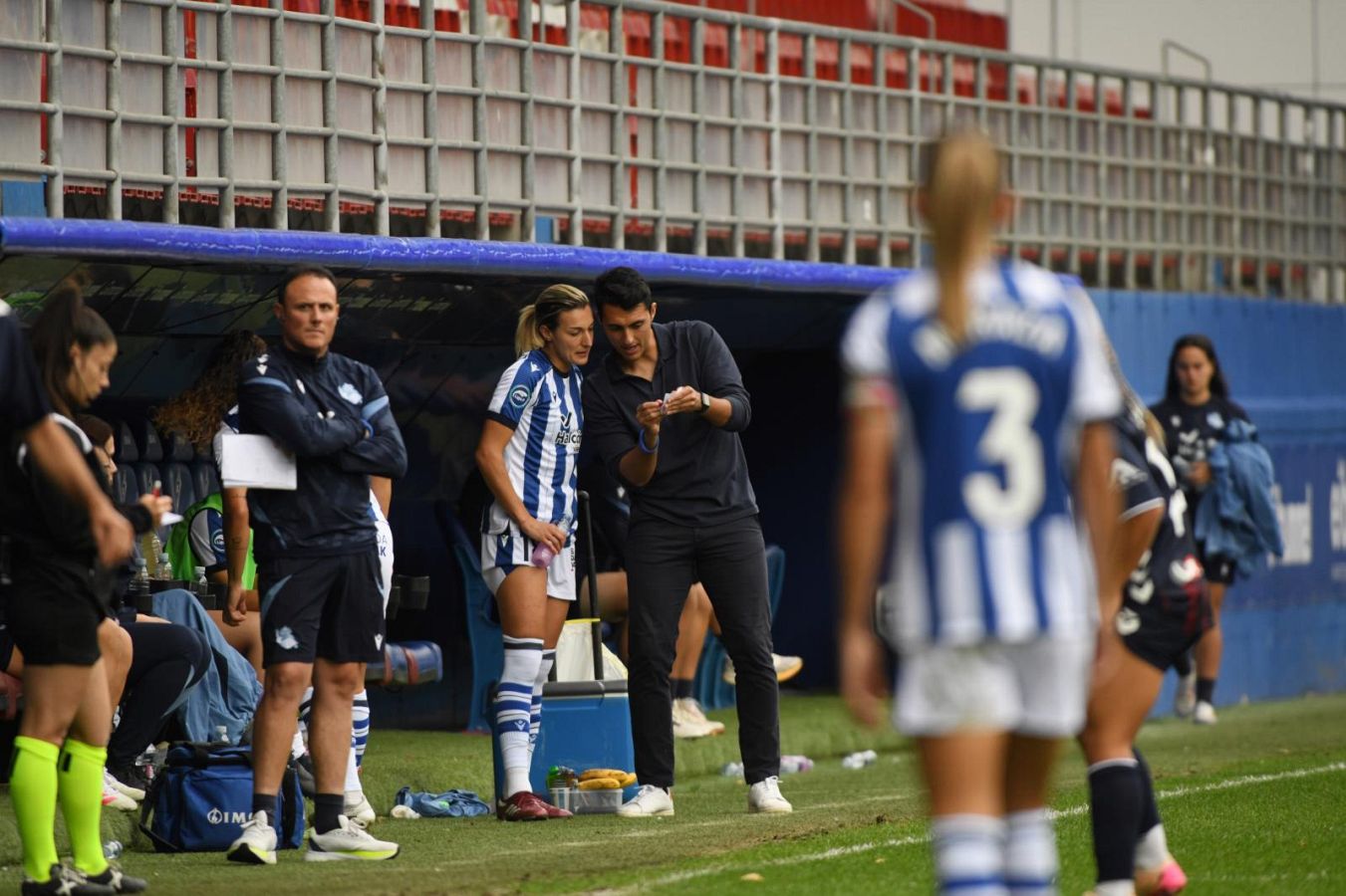 Exhibición de la Real en el derbi