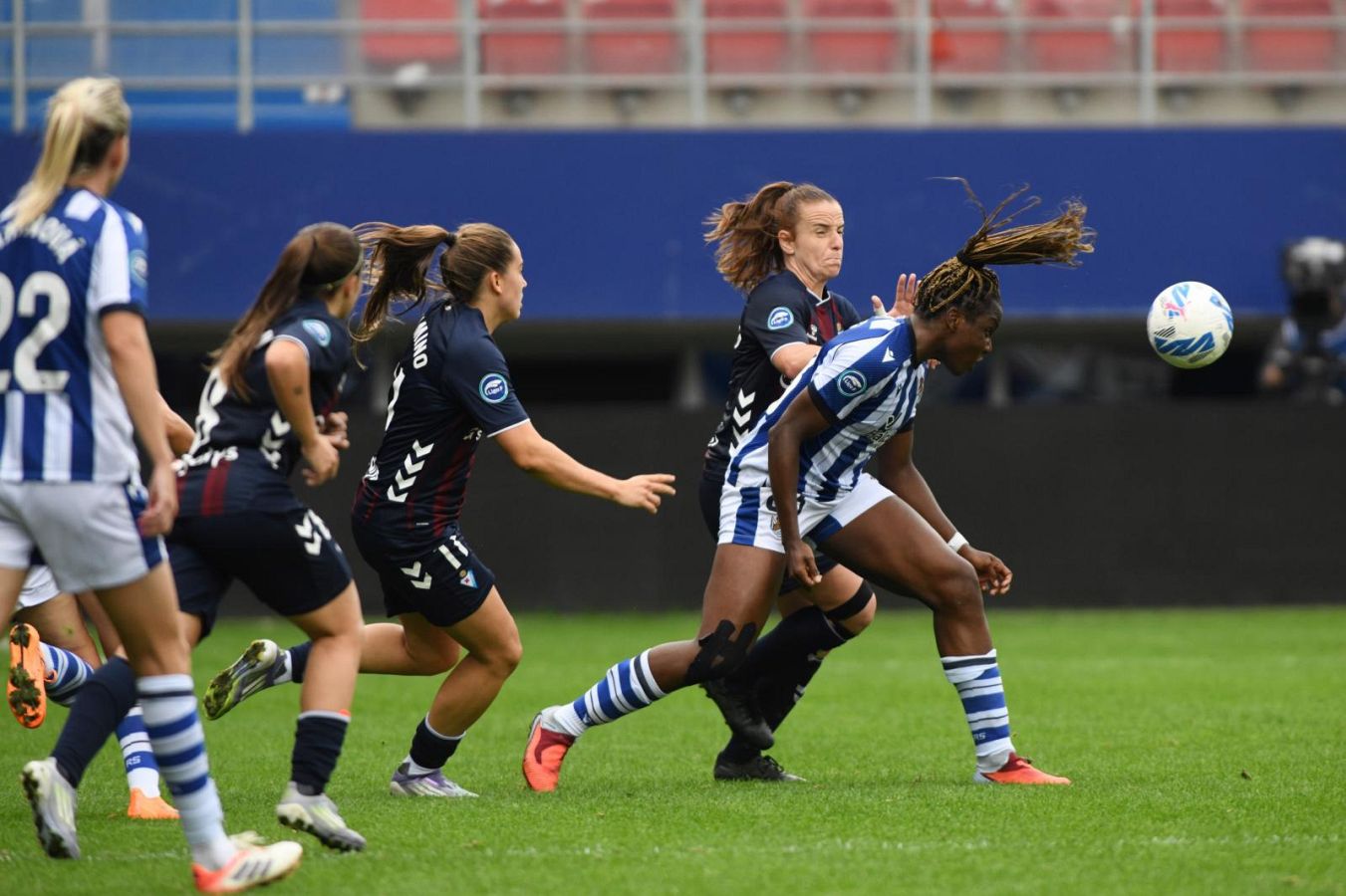 Exhibición de la Real en el derbi