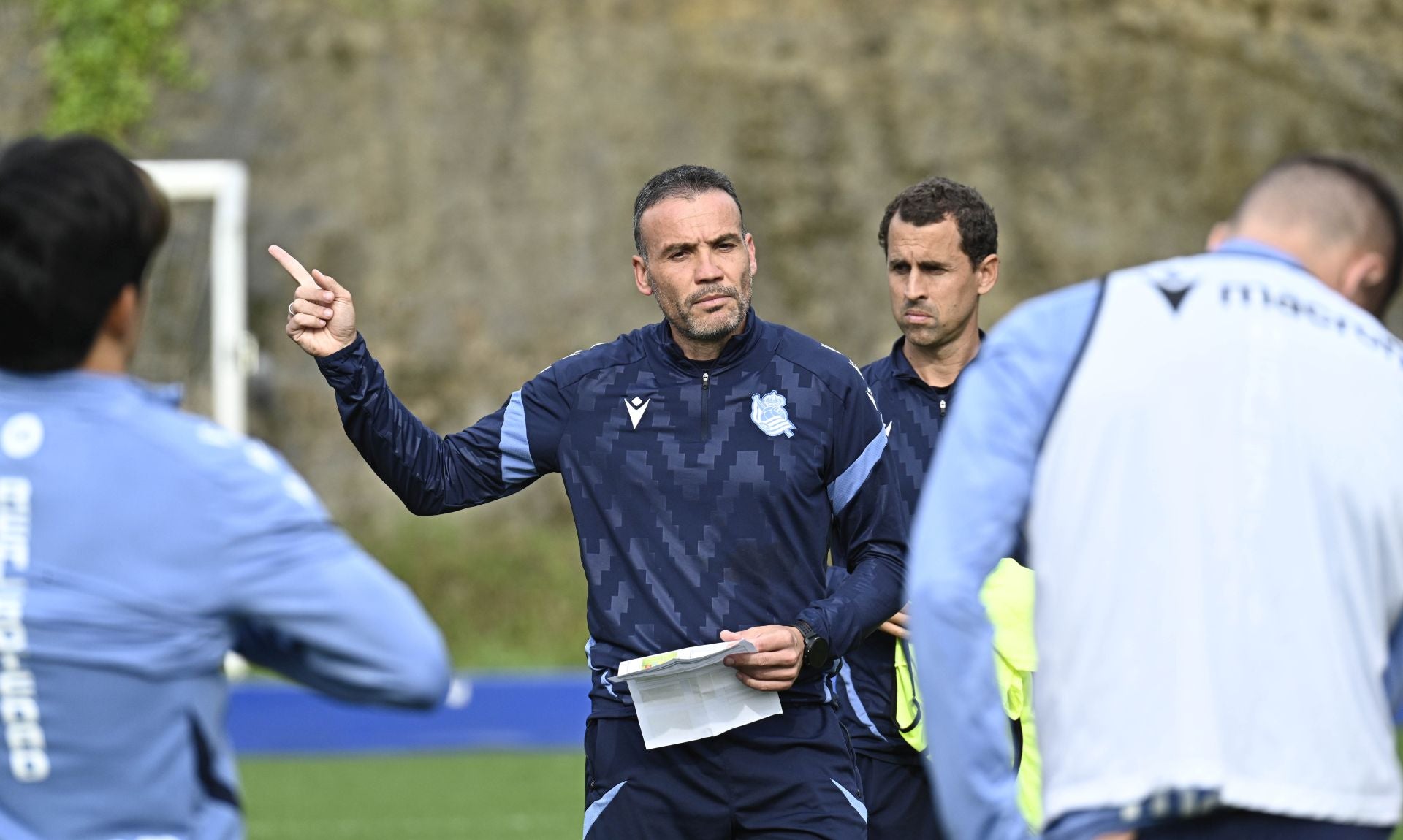 Sergio Francisco durante un entrenamiento en Zubieta.
