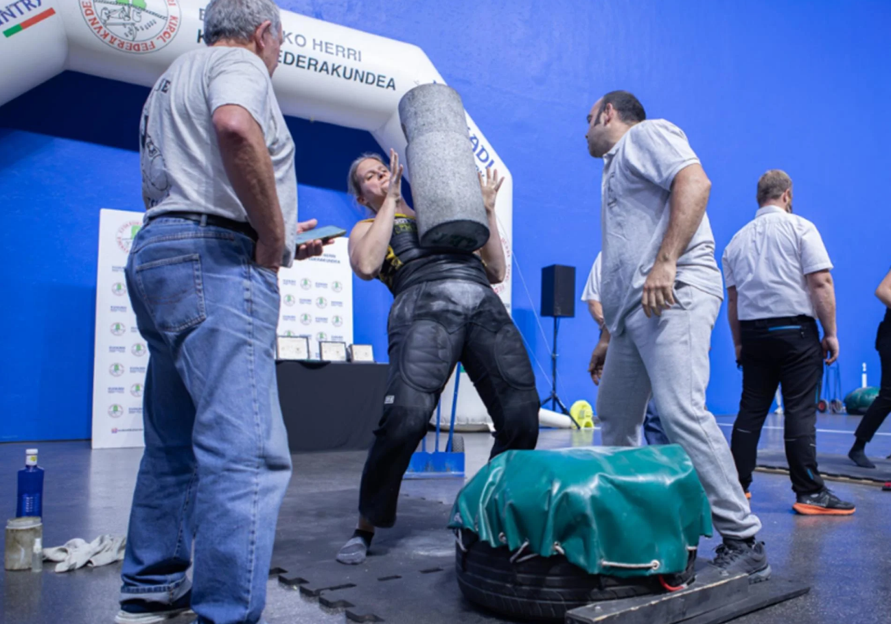 Patricia Martín, en una de las pruebas del pasado domingo en Mungia.