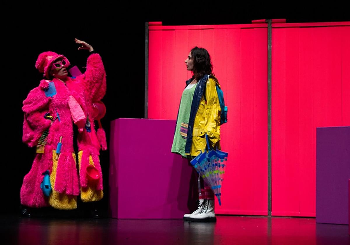 Igandean Elgoibarren ikusi ahalko den ikuskizunaren pasarte bat.