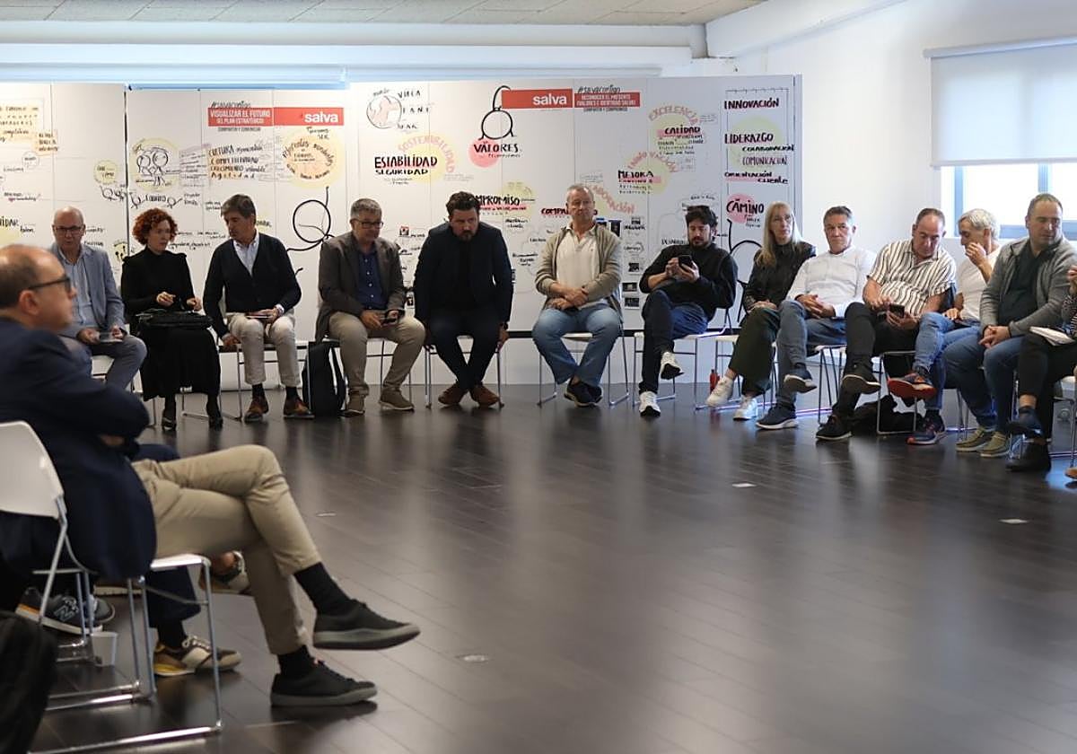 Un momento del encuentro celebrado en las instalaciones de la empresa Salva de Lezo.