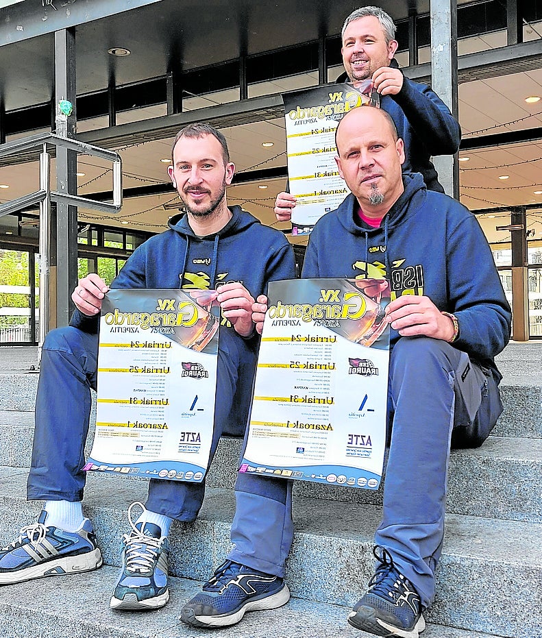Ibon Guridi, Igor Manzisidor e Iban Kerejeta, del ISB, en la presentación.