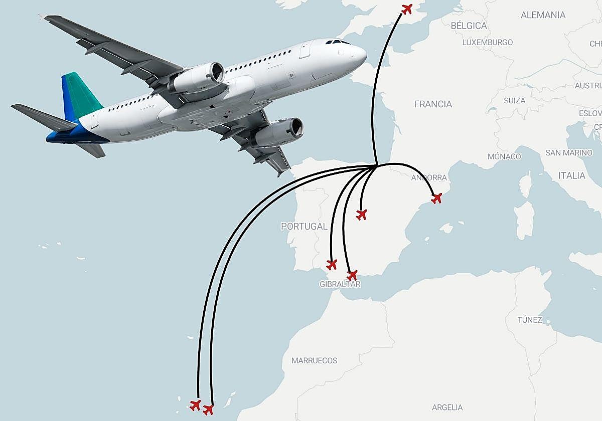 Así quedan los vuelos desde el aeropuerto de San Sebastián este invierno semana a semana