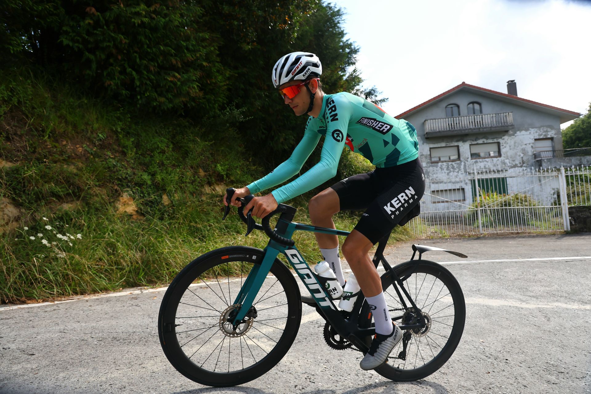 Unai Iribar, en un entrenamiento para la Clásica de Donostia.