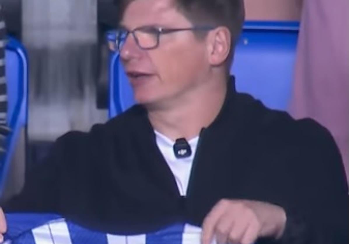 Andrey Arshavin vio en Anoeta el partido entre la Real Sociedad y el Sevilla