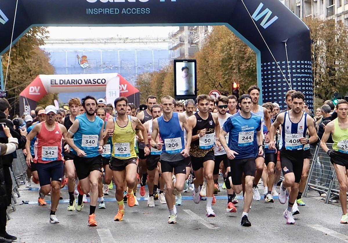 Participantes en la Salto 15K de este domingo