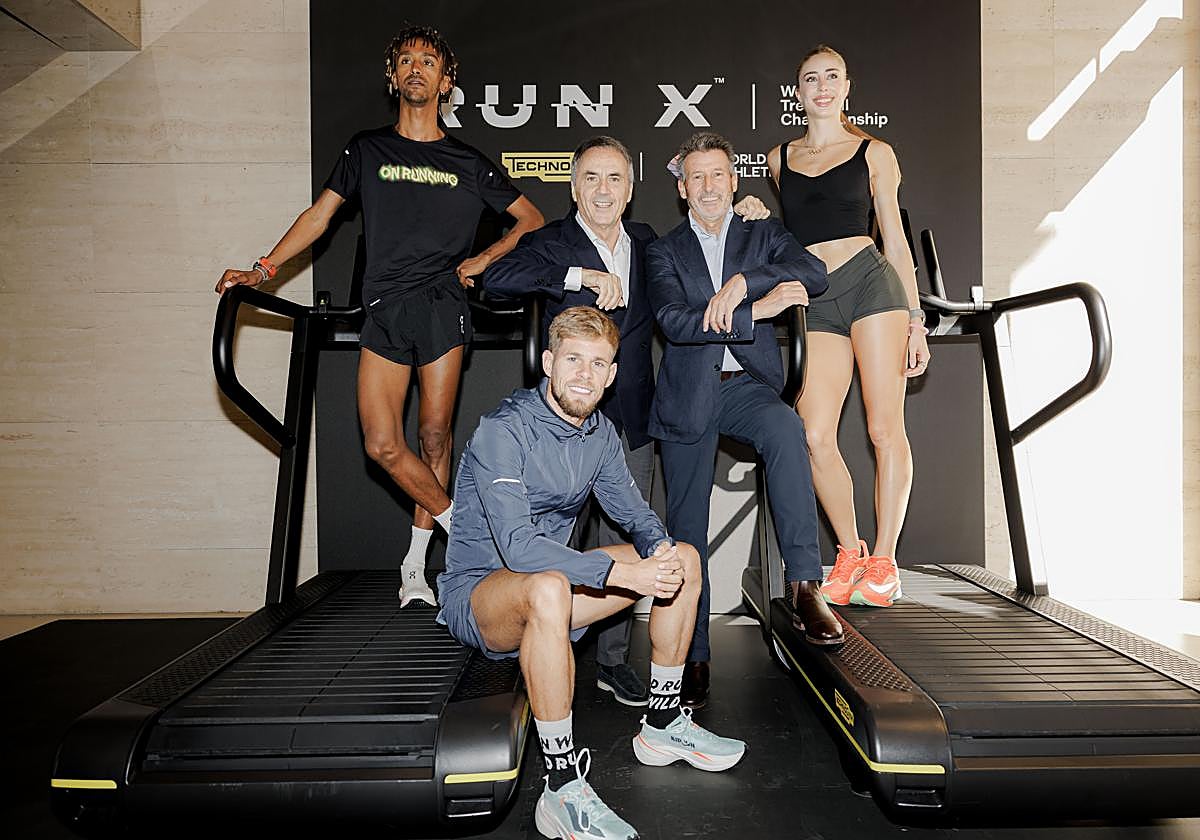 Yeman Crippa, Jimmy Gressier, Nerio Alessandri, Sebastian Coe y Gaia Sabbatin.