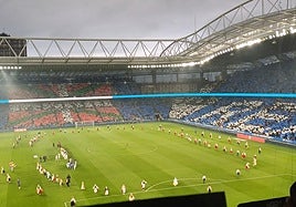 Panorámica de Anoeta en el último derbi contra el Athletic