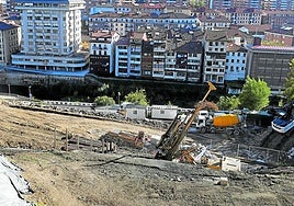 Transcurso de las obras de la residencia de mayores de Elgoibar, iniciadas este pasado verano.