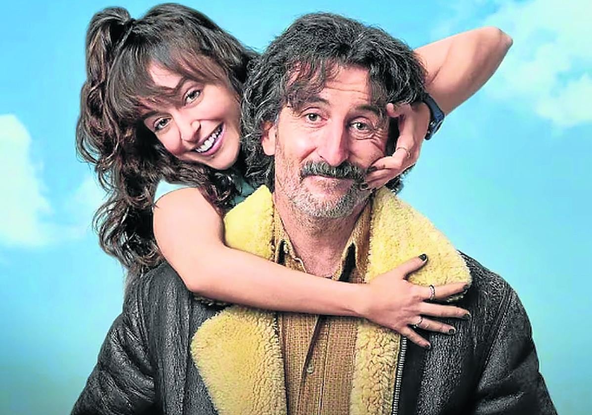 Los actores Luis Zahera y Lucía Caraballo, tío y sobrina en esta amena serie.