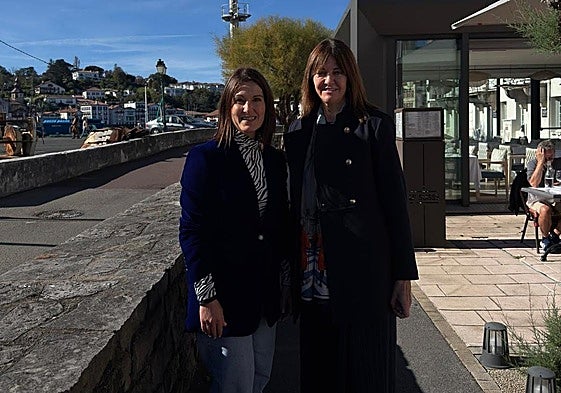 Oihane Aguirregoitia, del PNV, e Idoia Mendia, del PSE.