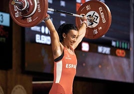 Malen Monasterio IWF Munduko Txapelketan.