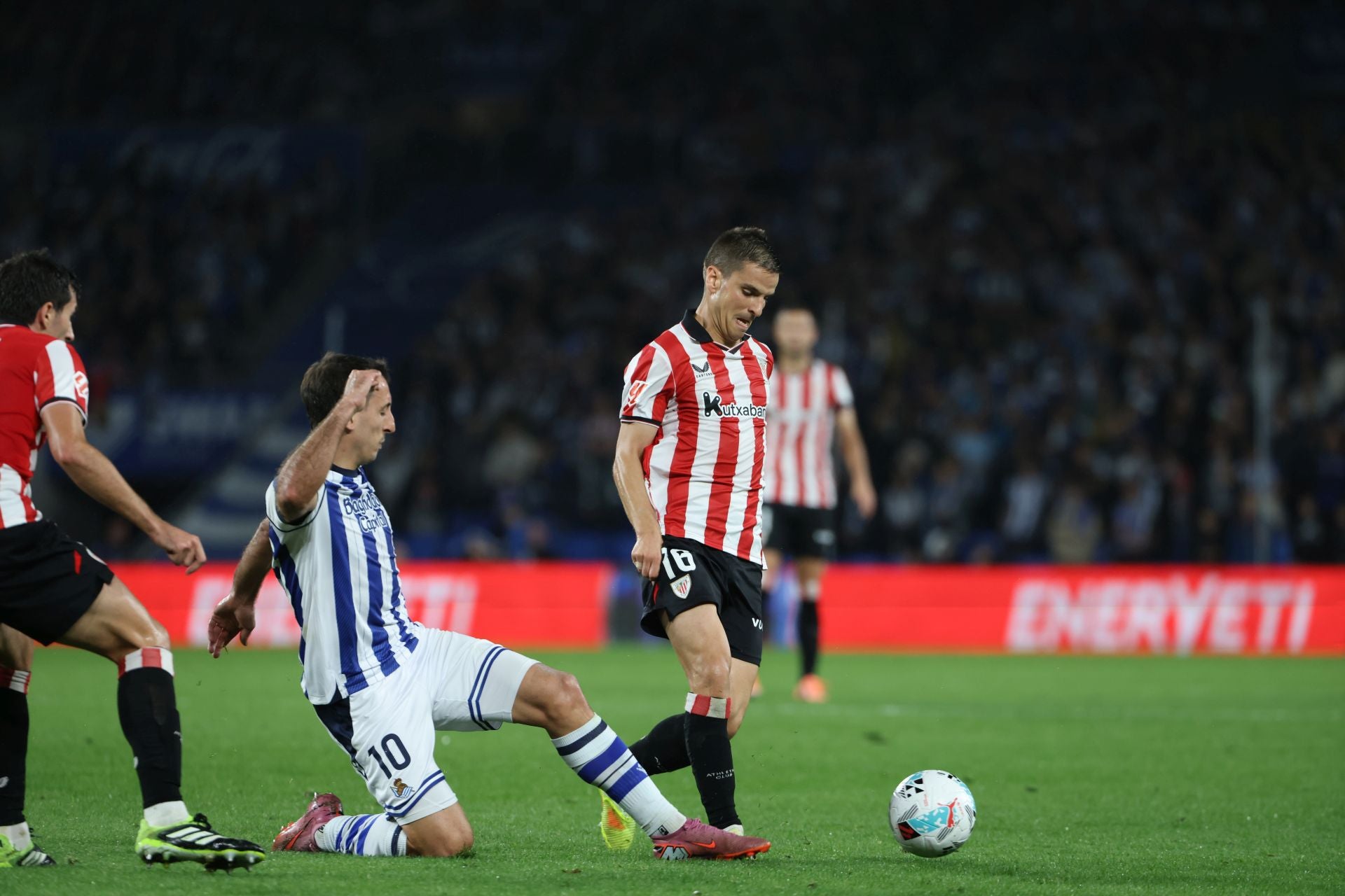 Las mejores imágenes del derbi de Anoeta