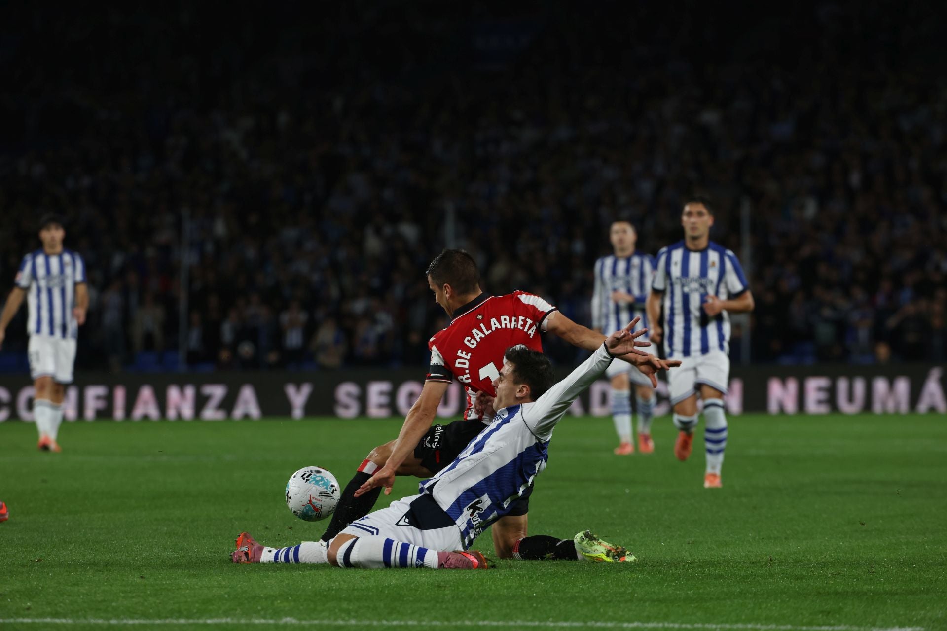 Las mejores imágenes del derbi de Anoeta