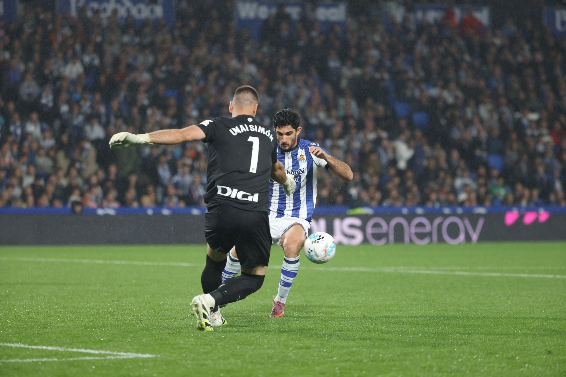 Las mejores imágenes del derbi de Anoeta
