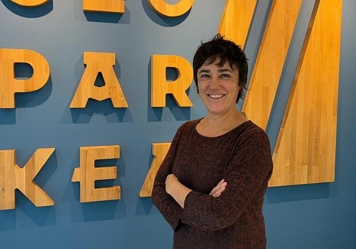 Leire Barriuso, gerente del Geoparque de la Costa Vasca.