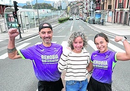 La familia Bermúdez Sayans no se perderá la Behobia de este año, que será especial por el debut de la joven Kenia.