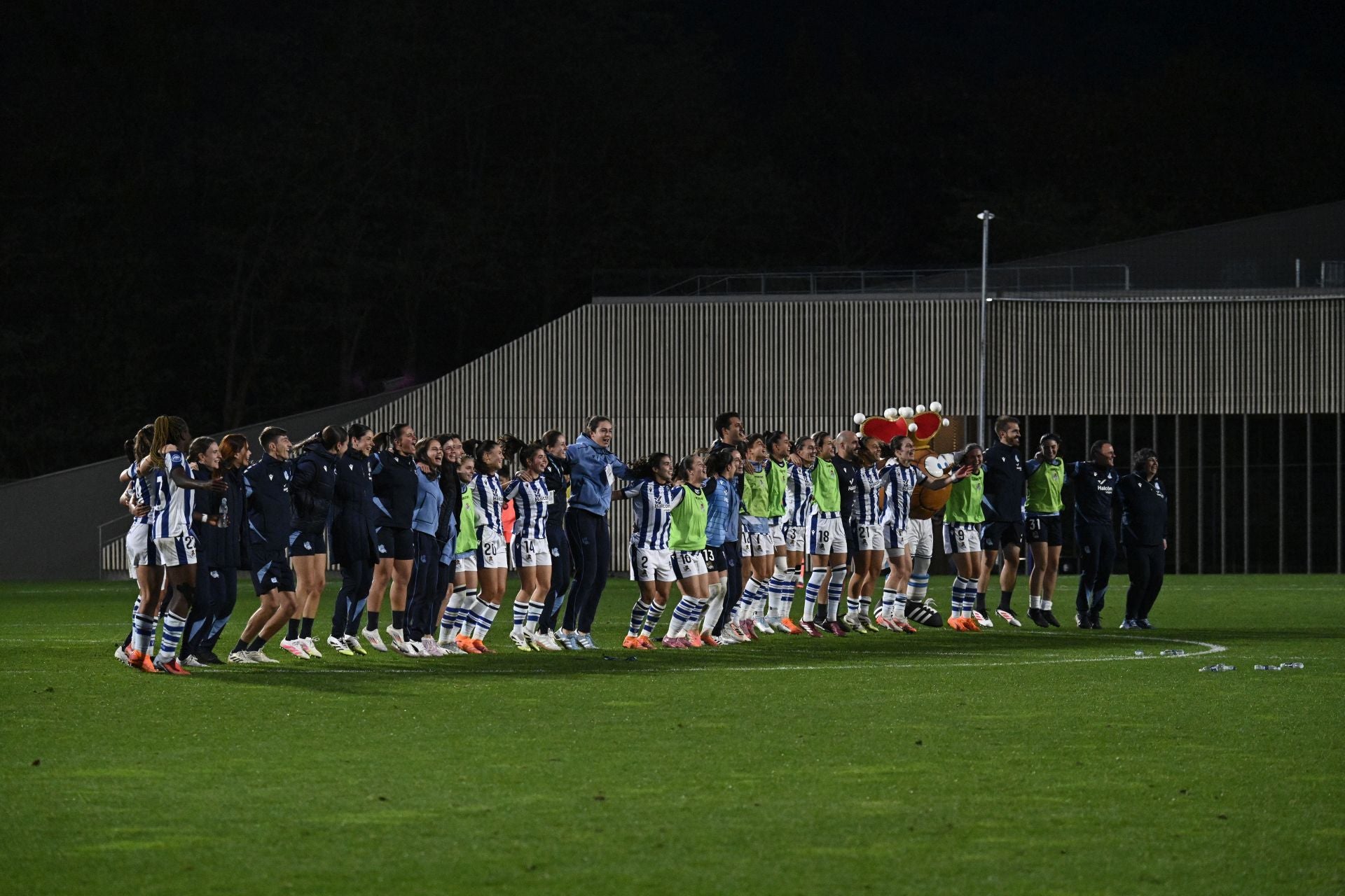 La celebración de la victoria ante el Barça, en imágenes