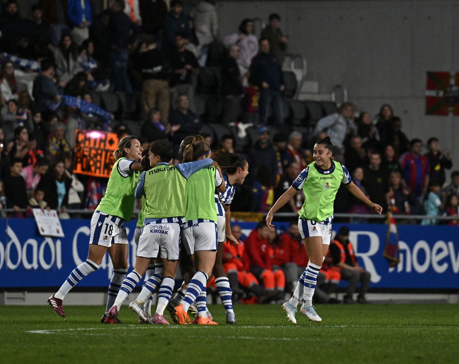 La celebración de la victoria ante el Barça, en imágenes
