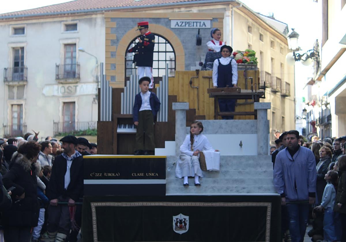 Carroza de este pasado enero, en la Tamborrada Infantil 2025.