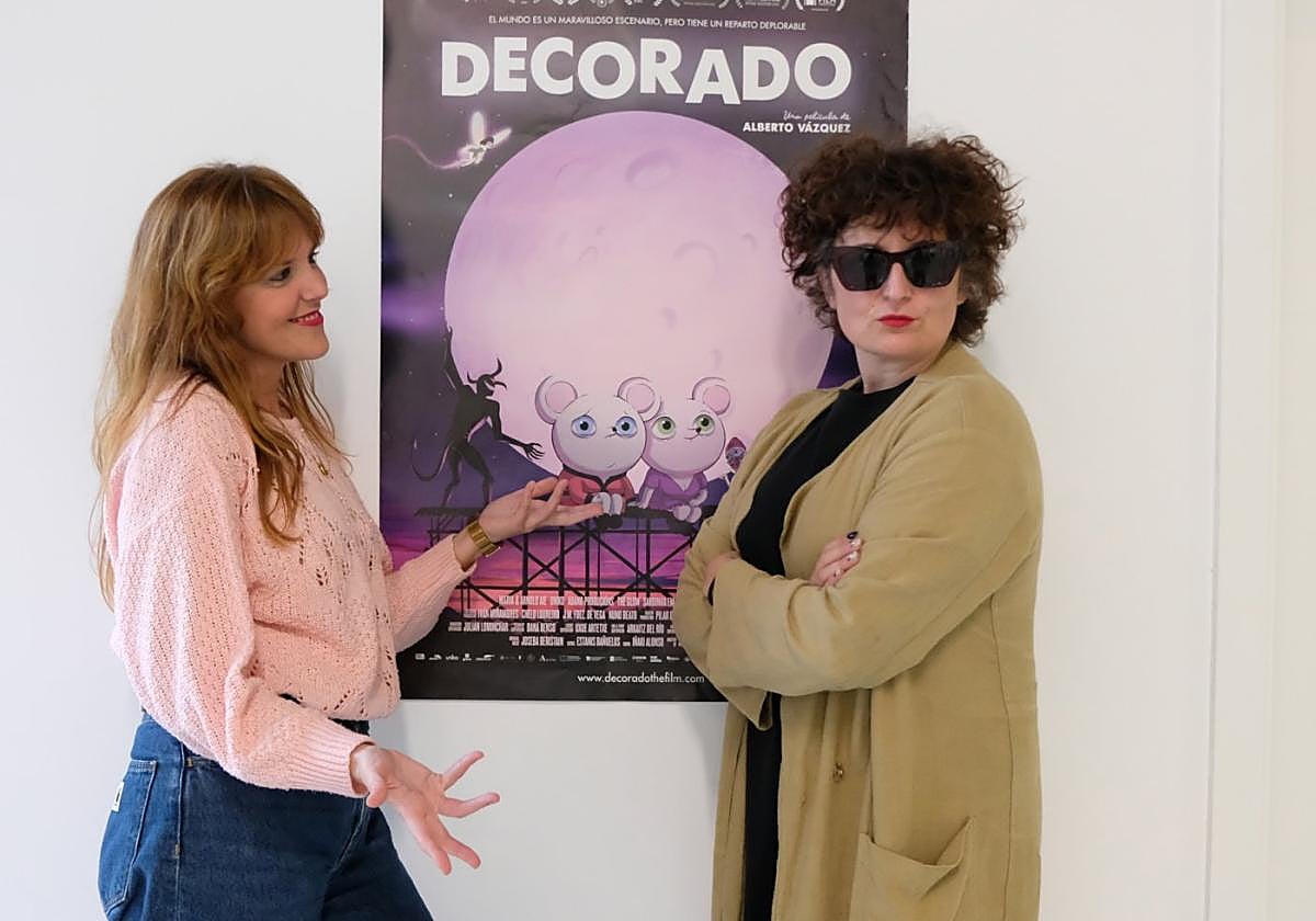 Herreran dagen sorkuntza eszenikorako MA laborategian, Aintzane eta Marga, 'Dekoratua'z, harro'.