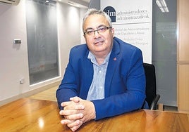 Javier Montero. Es el presidente del Colegio de Administradores de Fincas de Gipuzkoa y Álava.