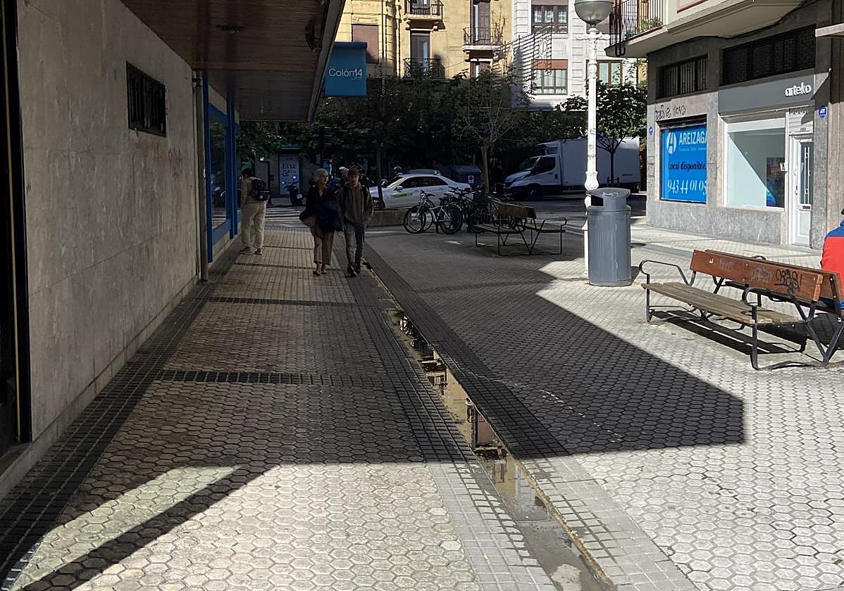 Imagen de la calle Dunas de San Sebastián.