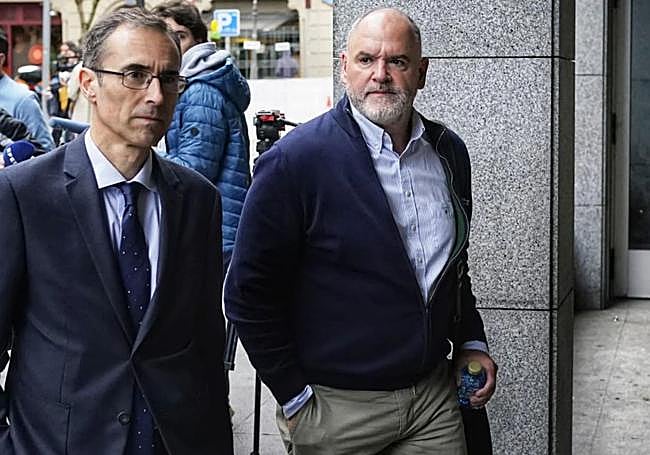 Izaguirre, a su llegada al tribunal.