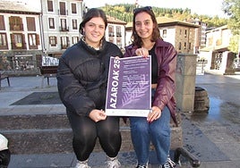 Ainhoa Sanchez zinegotzia eta Malena Gonzalez teknikaria.