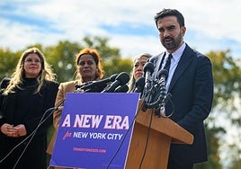 Zohran Mamdani, este miércoles en una conferencia de prensa.