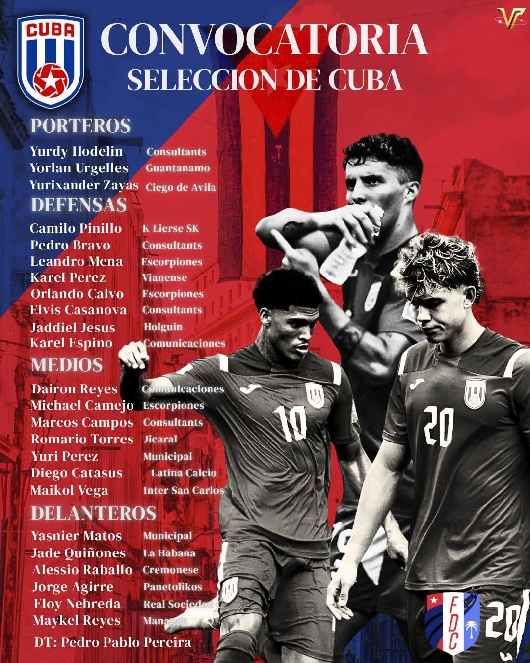 Convocatoria de la selección de Cuba con Eloy Nebreda