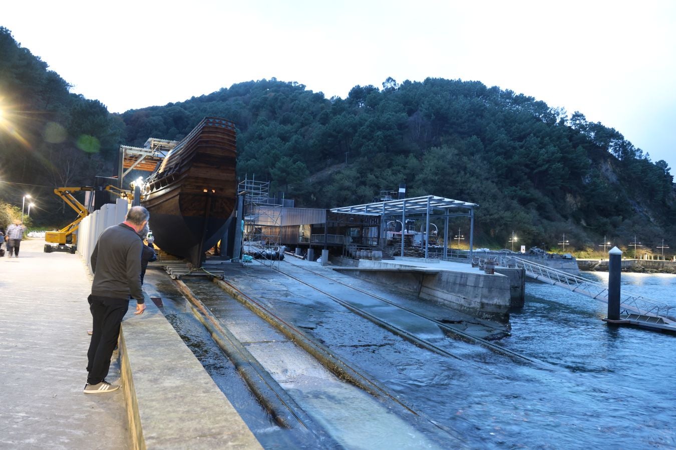 La nao San Juan se prepara para su botadura