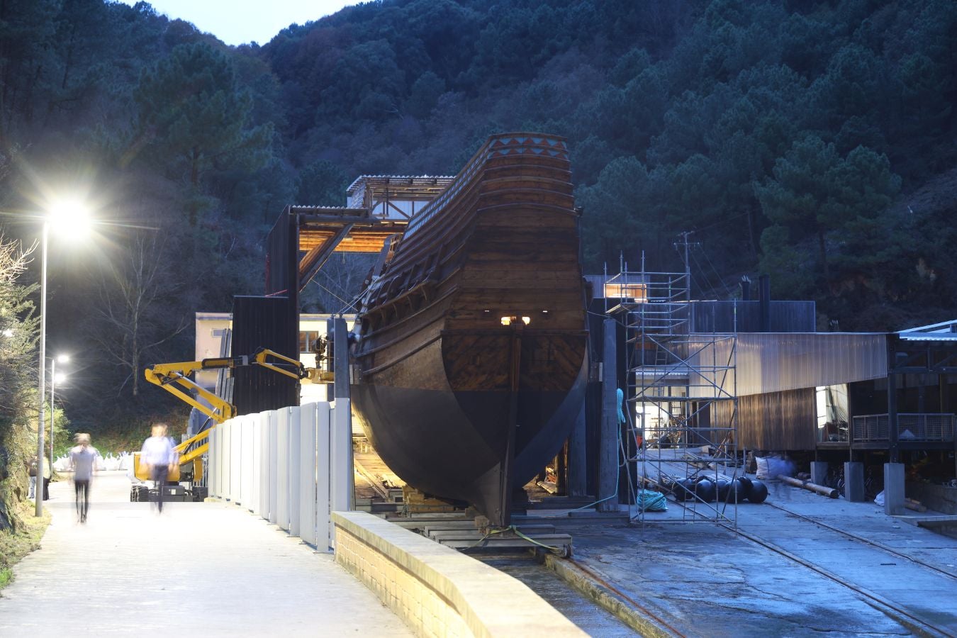 La nao San Juan se prepara para su botadura