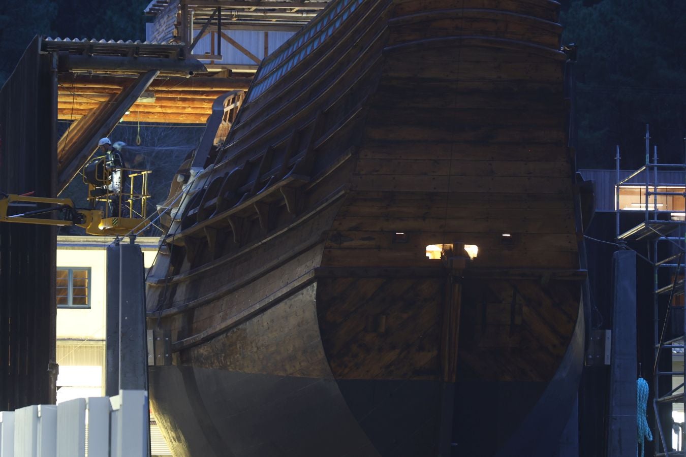 La nao San Juan se prepara para su botadura