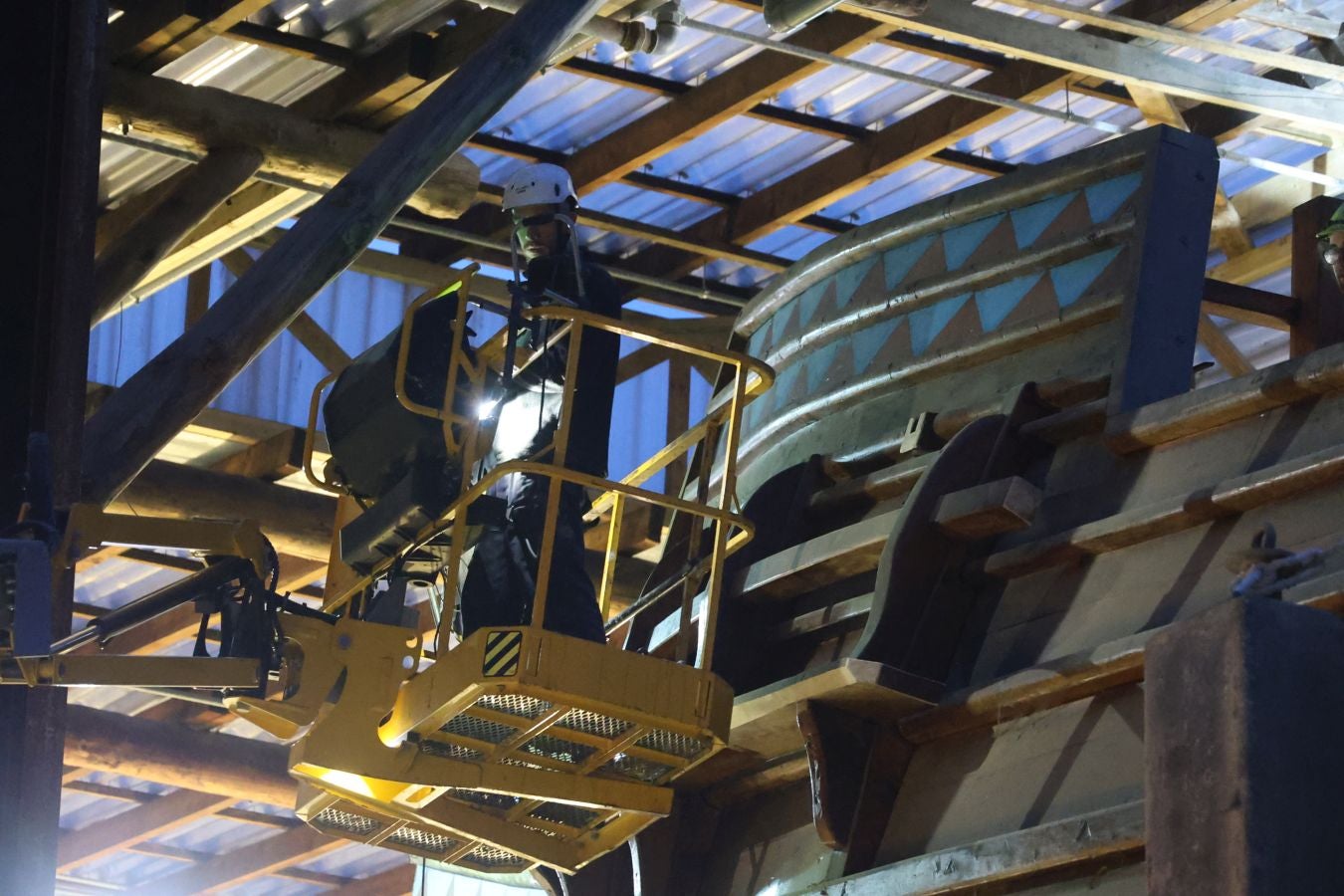 La nao San Juan se prepara para su botadura