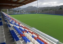 Vista desde lo alto del campo 1, el principal,con una grada con aforo para más de 1.600espectadores.