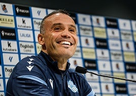 Sergio Francisco sonríe en la comparecencia de este viernes