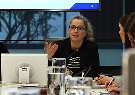 La diputada de Hacienda y Finanzas, Itziar Agirre, ha comparecido este jueves en las Juntas de Gipuzkoa para presentar a los grupos junteros los Presupuestos de 2026.