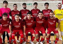 El conjunto de División de Honor del Euskalduna de fútbol-sala.