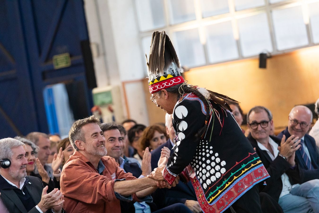 Amplia representación institucional en la botadura de la nao San Juan
