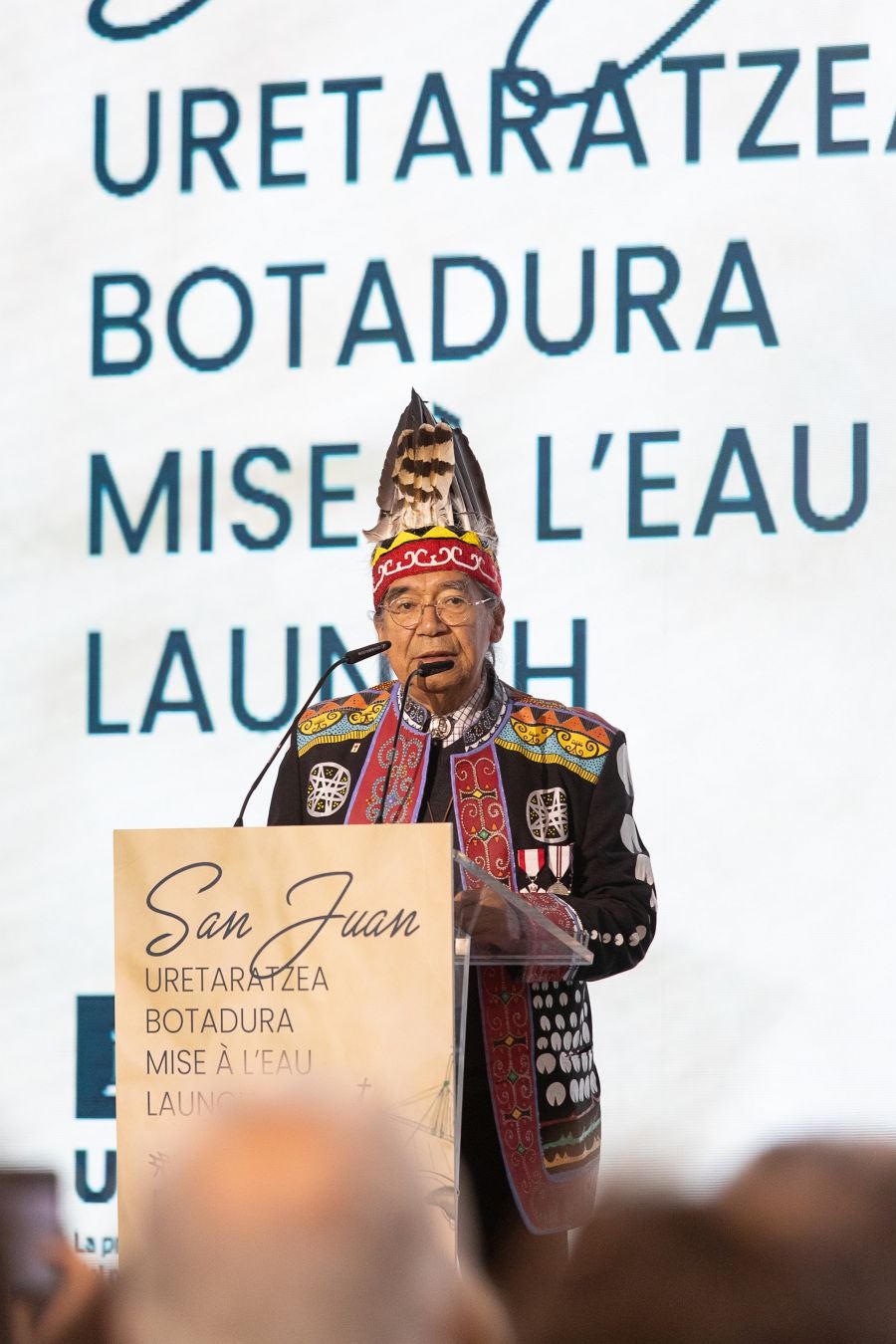 Amplia representación institucional en la botadura de la nao San Juan