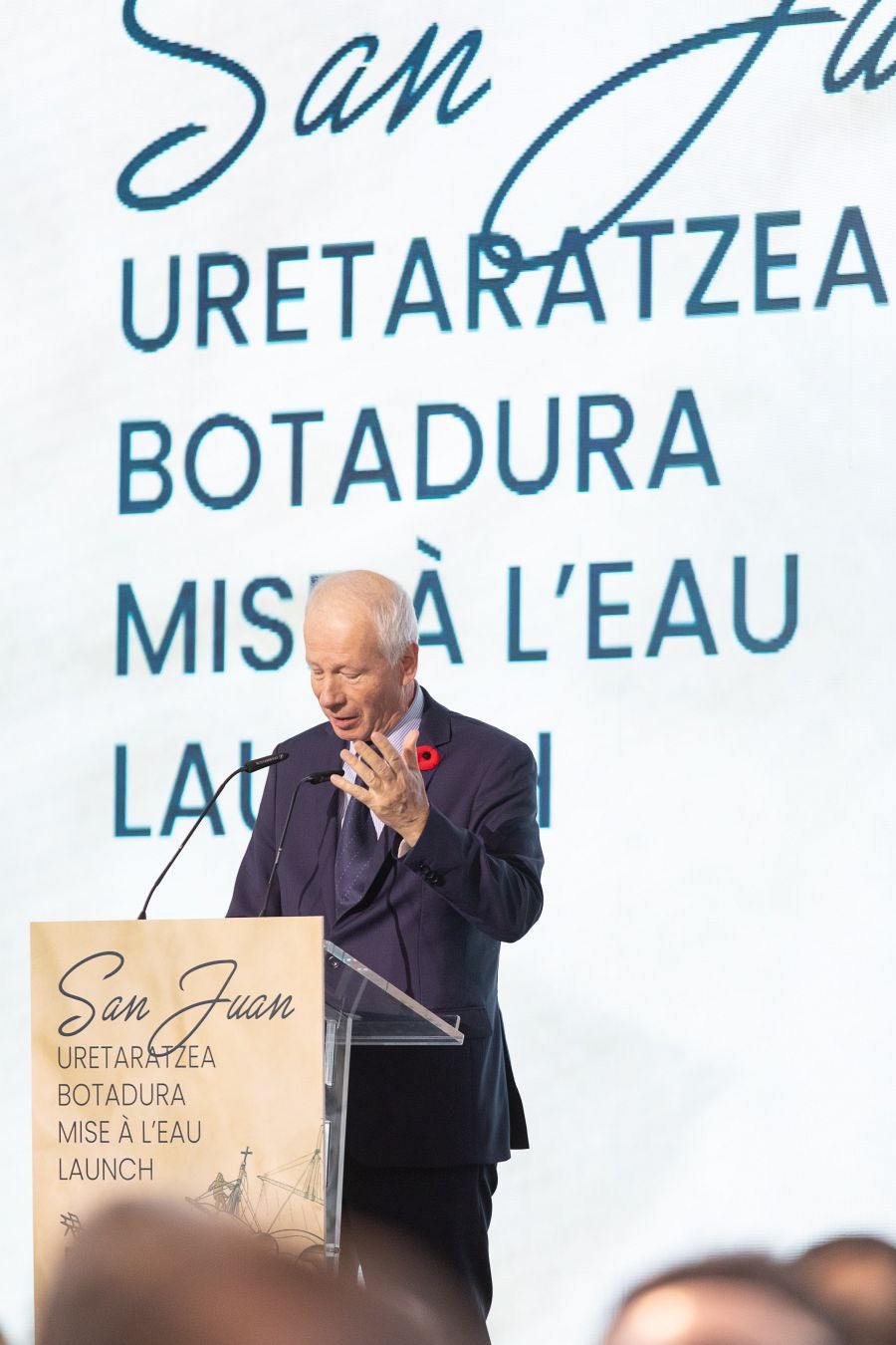 Amplia representación institucional en la botadura de la nao San Juan