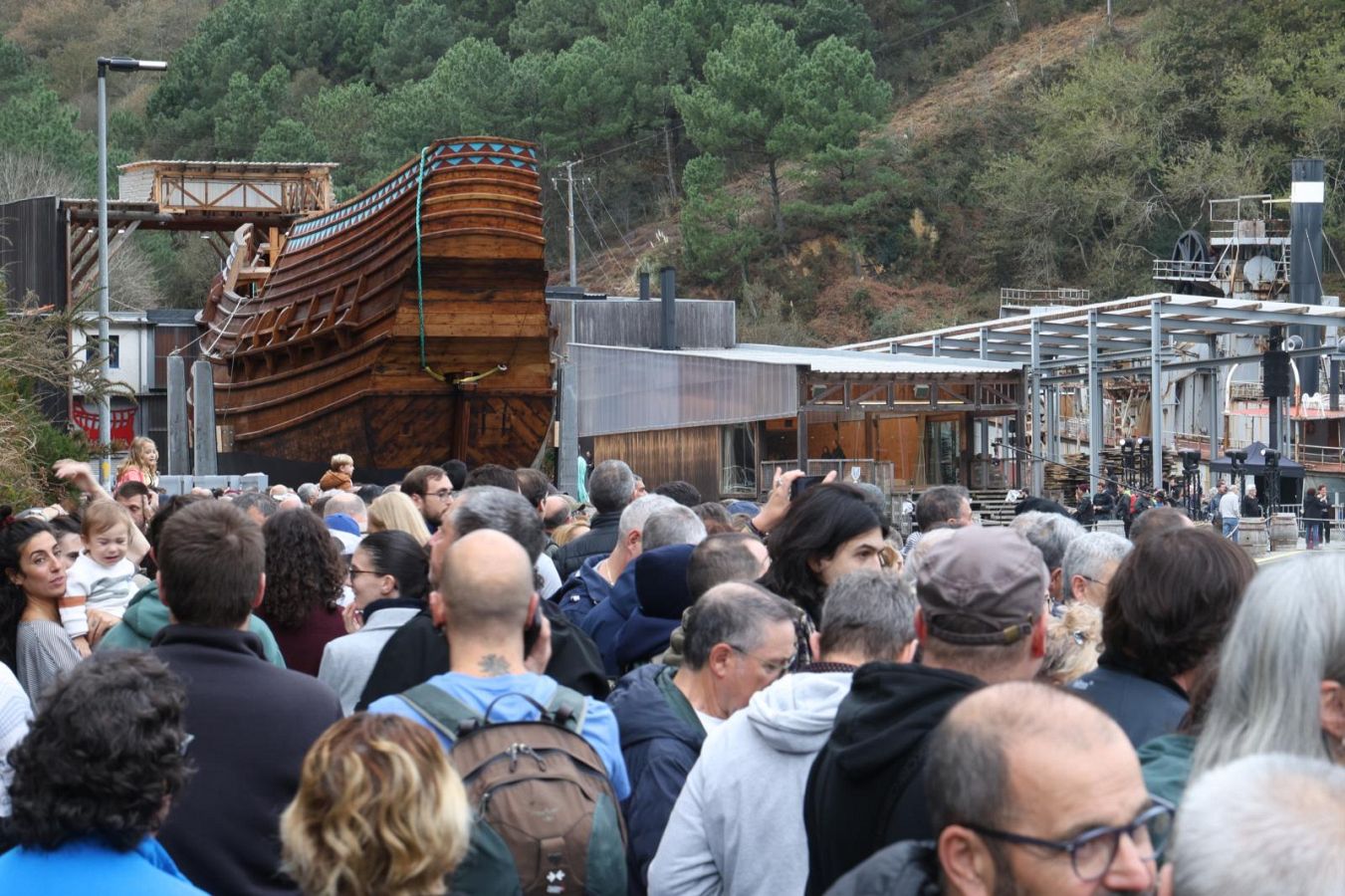 Máxima expectación ante la botadura de la nao San Juan